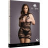 Robe sexy Criss Cross neck noir XXL-5XL emballage