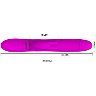 Vibromasseur rabbit Byron USB 25cm dimensions