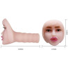 Masturbateur bouche Vicky 18,5cm dimensions