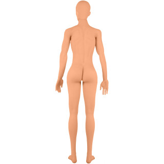 Poupée homme ultraréaliste Justin nu de dos