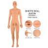 Poupée homme ultraréaliste Justin focus avantages