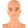 Poupée homme ultraréaliste Justin zoom visage