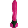Vibro Bonnie & Clyde rotatif ondulation fuchsia 22,6cm de face
