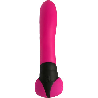 Vibro Bonnie & Clyde rotatif ondulation fuchsia 22,6cm de dos