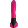 Vibro Bonnie & Clyde rotatif ondulation fuchsia 22,6cm de dos
