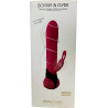 Vibro Bonnie & Clyde rotatif ondulation fuchsia 22,6cm emballage