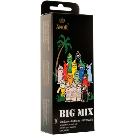 30 préservatifs AMOR Big Mix