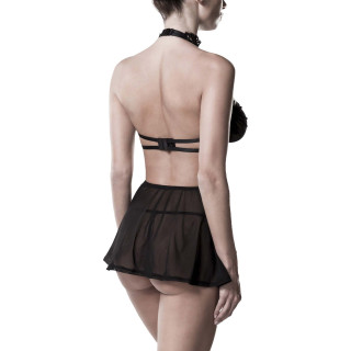Ensemble 3 pièces érotique S-M de dos