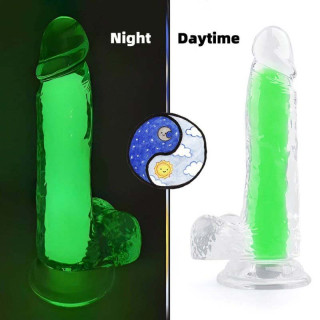 Gode phosphorescent 15xØ4,5cm vert