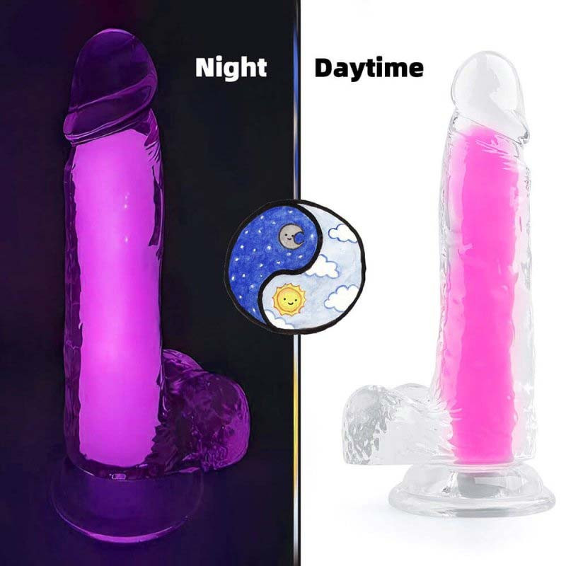 Gode phosphorescent 15xØ4,5cm rose