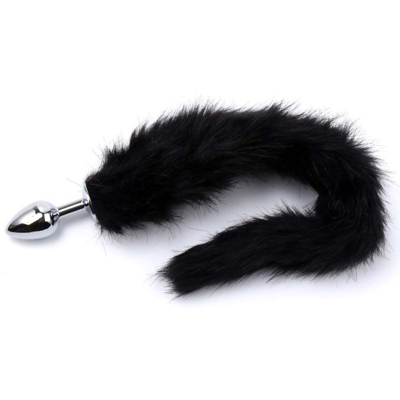 Plug queue de renard Fox 6xØ2,7cm noir