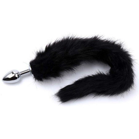Plug queue de renard Fox 6xØ2,7cm noir