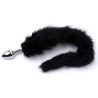Plug queue de renard Fox 6xØ2,7cm noir