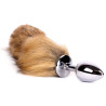Plug queue de renard Fox 6xØ2,7cm beige-blanc