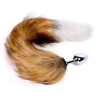 Plug queue de renard Fox 6xØ2,7cm beige-blanc flexible
