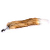 Plug queue de renard Fox 6xØ2,7cm beige-blanc en longueur