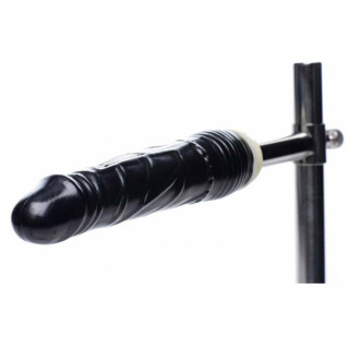 Armature métal DOGGY STYLE avec gode zoom sur le gode