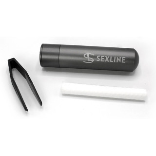Inhalateur pour arôme noir avec pince et coton