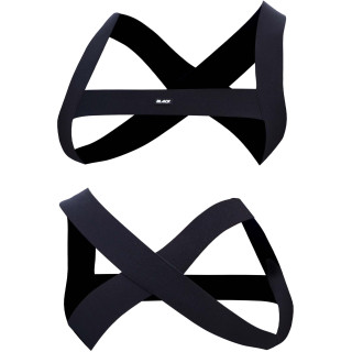 C4M harnais Hero Black S-M face avant et arrière