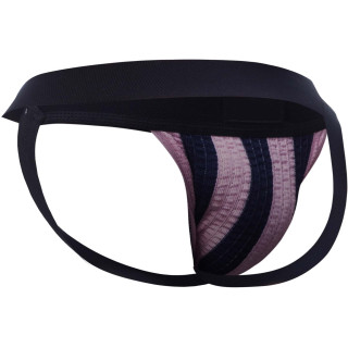 C4M Jockstrap Stripe rose L arrière