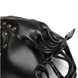 Masque Octopus noir zoom tentacules