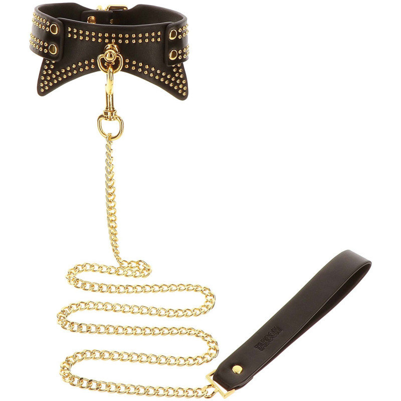 Collier et Laisse Studded Vogue noir