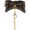 Collier et Laisse Studded Vogue noir zoom sur le collier