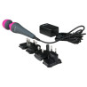 Masseur PalmPower tête interchangeable et son transformateur universel