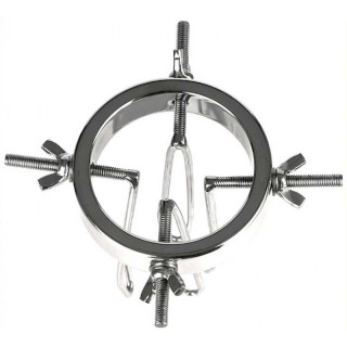 Spéculum anal métal Long Pipe 11,5cm réglage par 4 vis