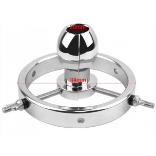 Spéculum anal métal Giant 10cm dimensions fermé