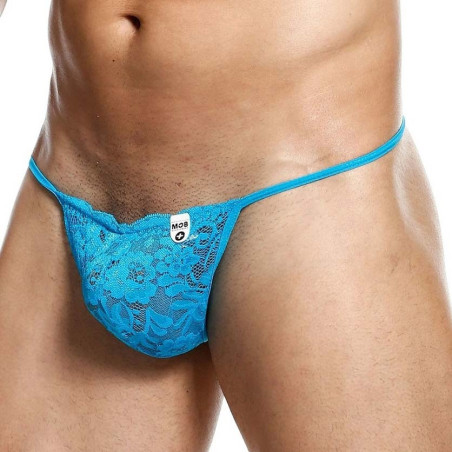 String dentelle LACE turquoise S-M