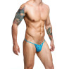 String dentelle LACE turquoise L-XL face avant
