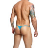 String dentelle LACE turquoise L-XL face arrière