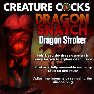 Masturbateur Creature Dragon rouge affiche caractéristiques