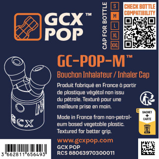 Bouchon inhalateur d'arôme GC-POP M caractéristiques