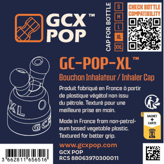 Bouchon inhalateur d'arôme GC-POP XL caractéristiques