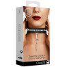 Collier et Laisse à strass Diamond Studded noir packaging avant