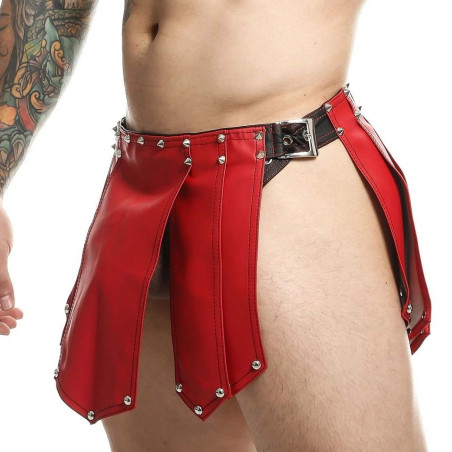 Jupe homme SM Roman Skirt rouge-noire