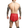 Jupe homme SM Roman Skirt rouge-noire de dos
