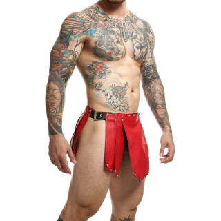 Jupe homme SM Roman Skirt rouge-noire très sexy