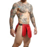 Jupe homme SM Roman Skirt rouge-noire très sexy
