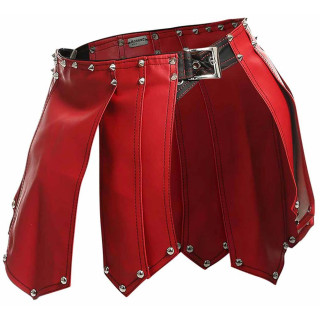Jupe homme SM Roman Skirt rouge-noire sans mannequin