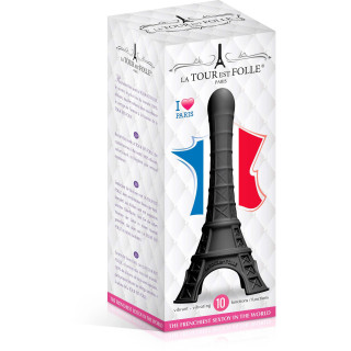 La tour est FOLLE vibro 22cm noir emballage