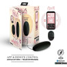 Oeuf vibrant SECRET EGG connecté télécommande noir et son emballage