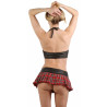 Ensemble costume coquin Top Jupe M de dos