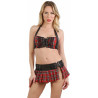 Ensemble costume coquin Top Jupe M