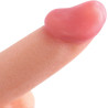 Gode ventouse COX flesh 017 16cm gros plan sur le gland