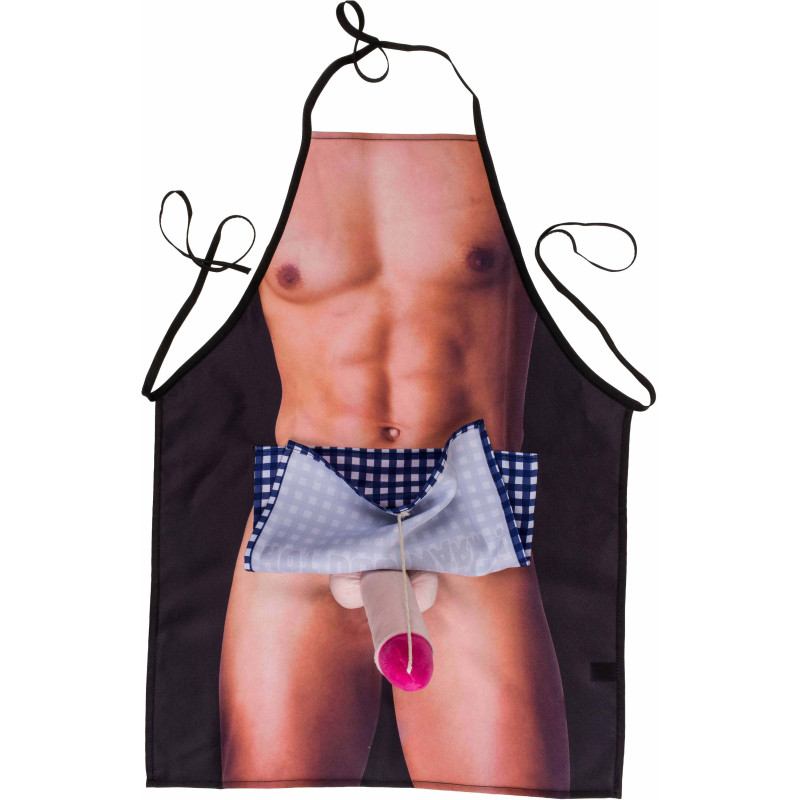 Tablier "I keep my hot dog warm" avec pénis caché