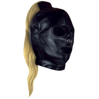 Cagoule avec queue de cheval blonde