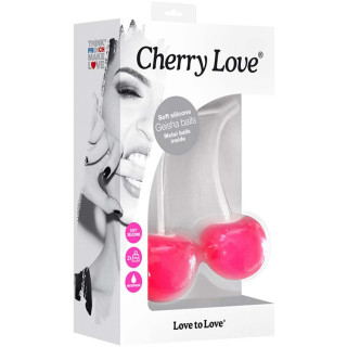 Cherry Love Boules Geisha rose fluo Ø4cm emballage